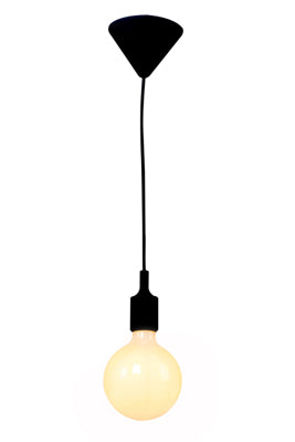 Silicone Pendant Black