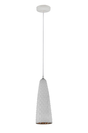 Rhine Pendant 130Mm White Glass