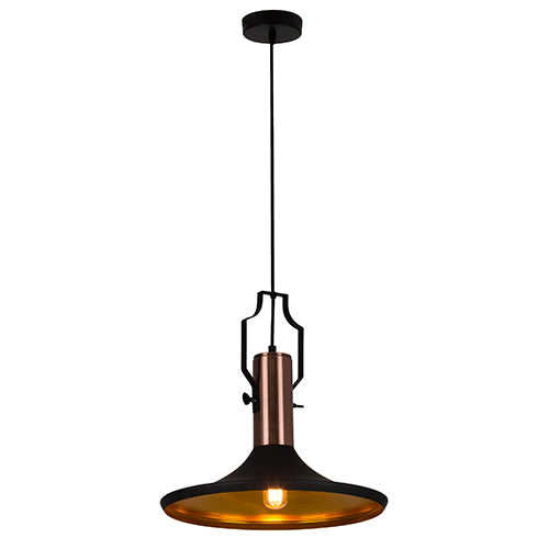 Eleanor Pendant Metal Black & Copper