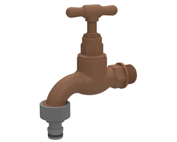 Pro Close Garden Tap 15mm 3/4inch + Tail pkt 10
