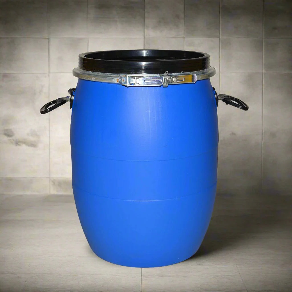 50L Plastic Drum [Barrel] With Steel Snap On Ring
