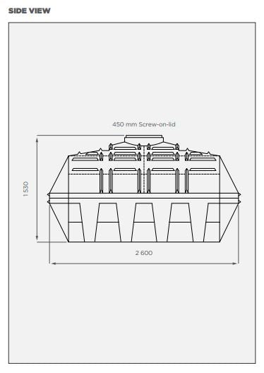 JoJo WATER Horizontal Tank 5000L | Crocodile SG 1.0