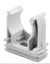 Load image into Gallery viewer, Grey Snap Clip Saddle For Conduit 20mm
