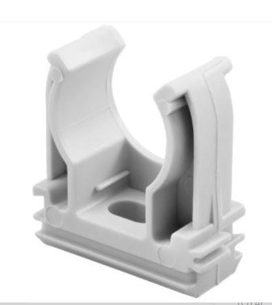 Grey Snap Clip Saddle For Conduit 20mm