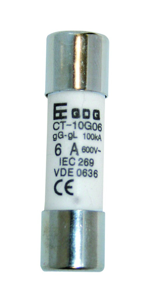 6A 10 X 38Mm Fuse 100Ka 500V