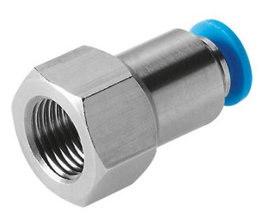 6MM PUSH-IN FITTING FEMALE THREAD G1/8"