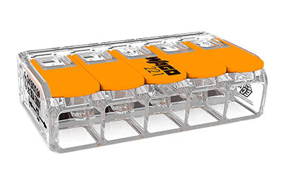 Wago 221 Lever Type 5-Way Splicing Connector 0.5-6Mm2