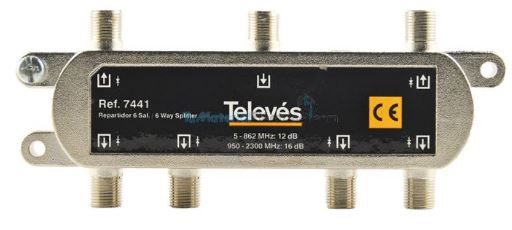 6 Way Splitter (IF Sat)