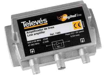 Line Amplifier 5-2050Mhz 20dB Gain