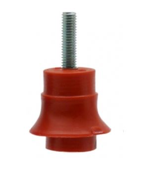 5Mm Red Plastic Insulator M-F