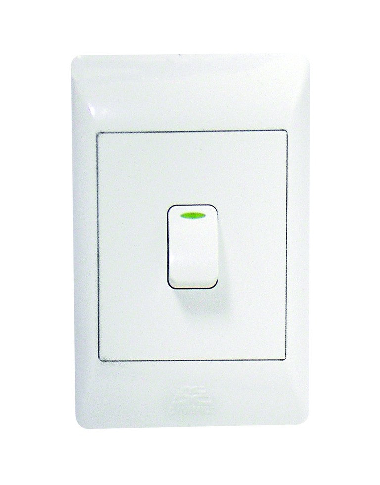 1-Lever 2-Way Switch 2X4 C/W White Cover Plate