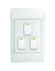Load image into Gallery viewer, 3-Lever 1-Way Switch 2X4 C/W White Cover Plate
