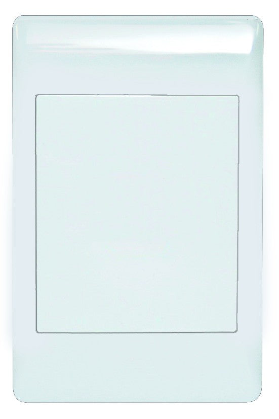 Blank White Cover Plate 2X4