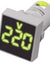 Load image into Gallery viewer, Yellow Led Volt Display 50-450Vac 28Mm Square Face

