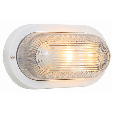 Oval Plastic B/Head 120Mm White 1X60W