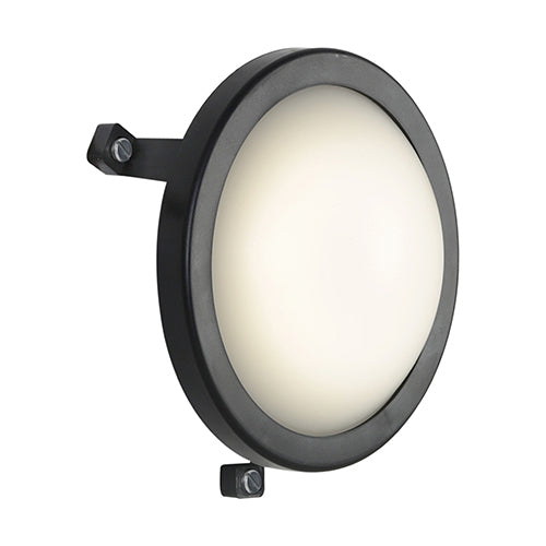 Led Round B/Head 150Mm Black 1X6W