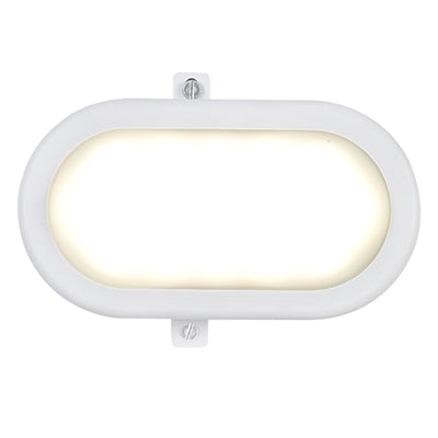 Led Oval B/Head 172Mm White 1X6W