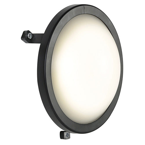 Led Round B/Head 213Mm Black 1X12W