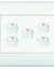 Load image into Gallery viewer, 5-LEVER 1-WAY SWITCH 4x4 WITH WHITE COVER PLATE
