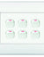 Load image into Gallery viewer, 6-Lever 1-Way Switch 4X4 With White Cover Plate
