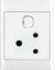 Load image into Gallery viewer, 16A Switched Socket Outlet 2X4 With White Cover Plate
