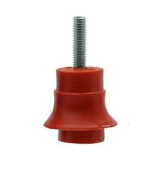 8Mm Red Plastic Insulator M-F