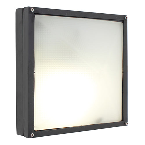 Square Medium B/Head 260Mm Black 1X100W