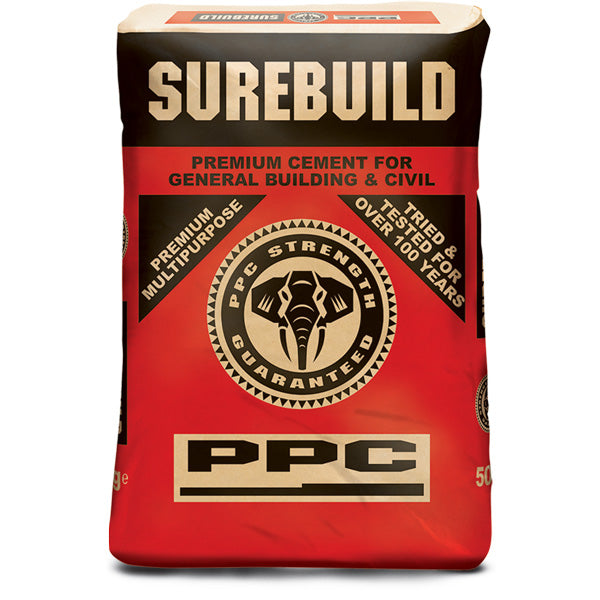 PPC Surebuild 42.5N Cement bags 50kg - Building Material
