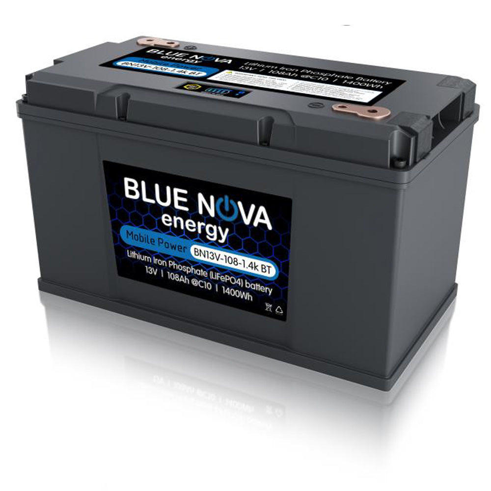 1400wh 108ah 13vdc Lifepo4 Battery C/w Bms and Bt