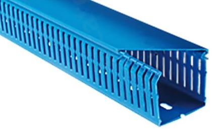 Blue Slotted Trunking 40Wx40H 2M Narrow