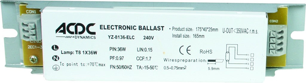 58W Electronic Ballast For Yz-8158 Fittings