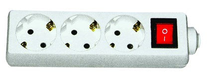 3 Way Schuko Socket Adaptor