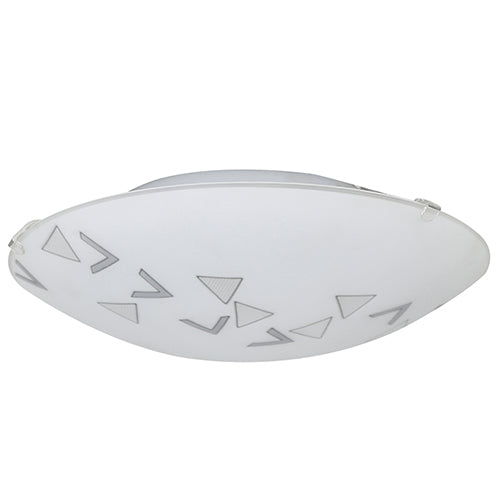 Mars Ceiling Light Triangles White