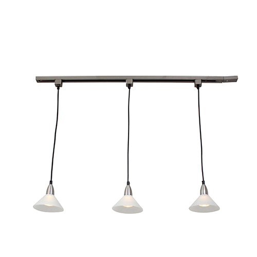 Track C/Light 3LT Pendant S/Chrome