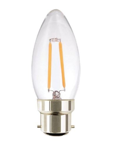 4W Led Candle Bulb B22 Base Warm White