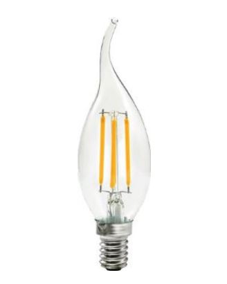 220-240Vac,2W Led Flame Candle Bulb E14 Base Cool White