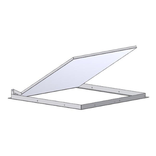 White Steel Access Panel Trap Door 610mm x 610mm with Top Hinge