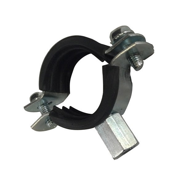 Pipe Clamp Rubber Lined M8/10 Nut 2inch pkt 10