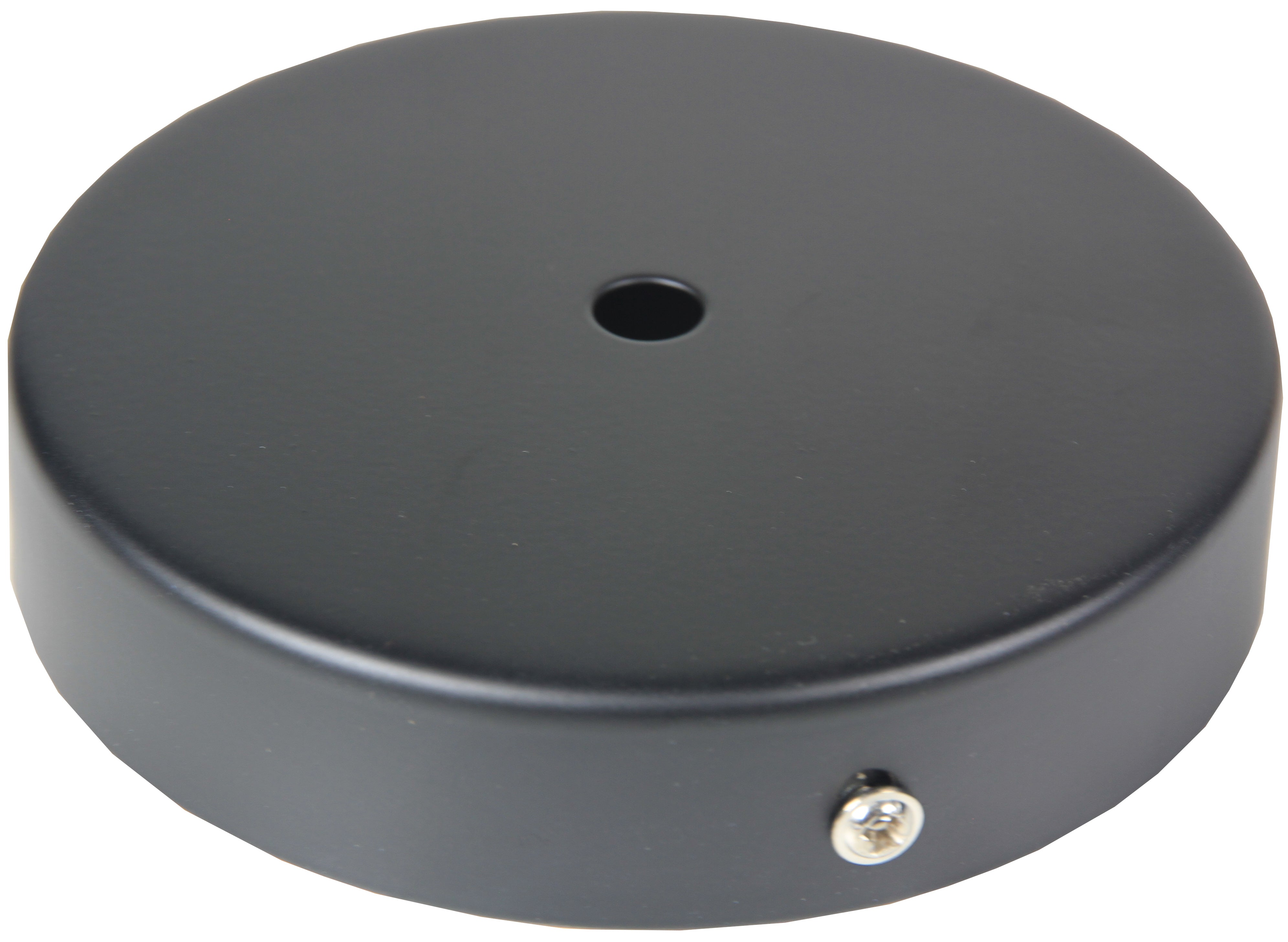 1 Way Black Ceiling Rose Kit Dia 120 Mm