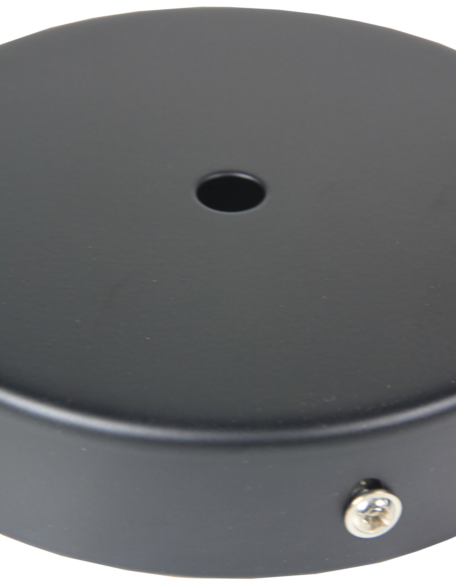 1 Way Black Ceiling Rose Kit Dia 120 Mm