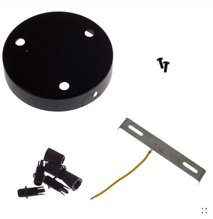 3 WAY BRASS CEILING ROSE KIT DIA 120MM