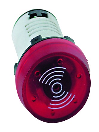 Red 230Vac Buzzer/Beacon 22.5Mm Mounting 70Db Ip30