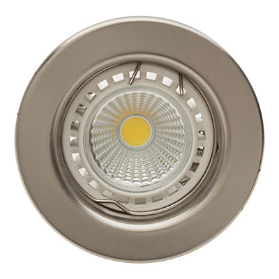 Straight Round D/Light 80Mm Satin Chrome