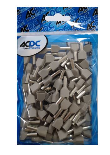 4Mm  Orange Twin Bootlace Ferrules /100