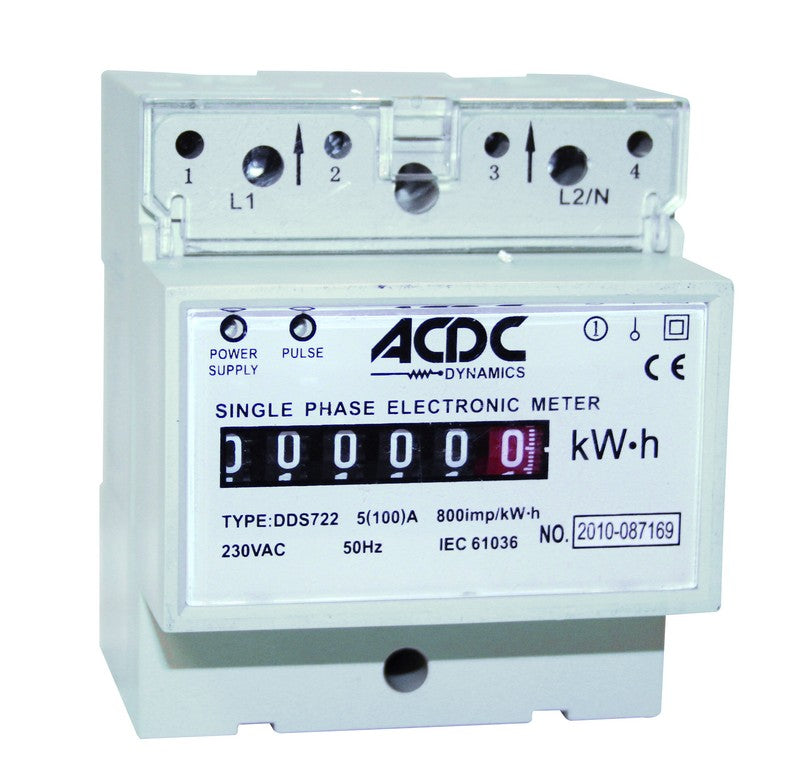 5(100)A 230Vac 50Hz Mechanical Single Phase Kwh Meter