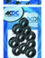 Load image into Gallery viewer, BLACK RUBBER GROMMET 15.3X6.8MM . 8.0MM HOLE / 100
