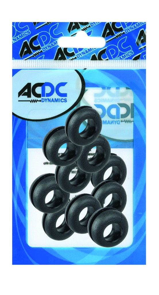 Rubber Grommet Black 27.5X11.8Mm . 18.2Mm Hole / 10