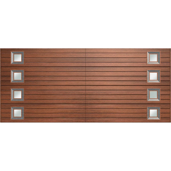 Horizontal Stainless Steel G8 Double Marine Ply Tech Garage Door