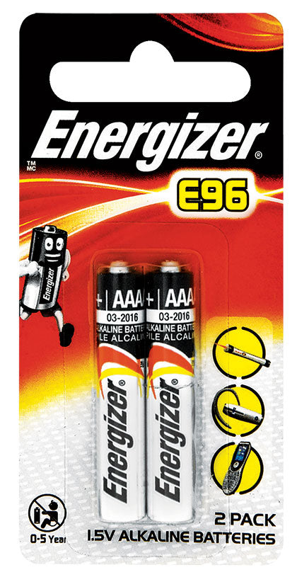 Energiser Alkaline Battery Aaaa 1.5V Lr61 (Pack Of 2)