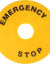 Load image into Gallery viewer, E-Stop 90Mm Dia. Yellow Legend Plate
